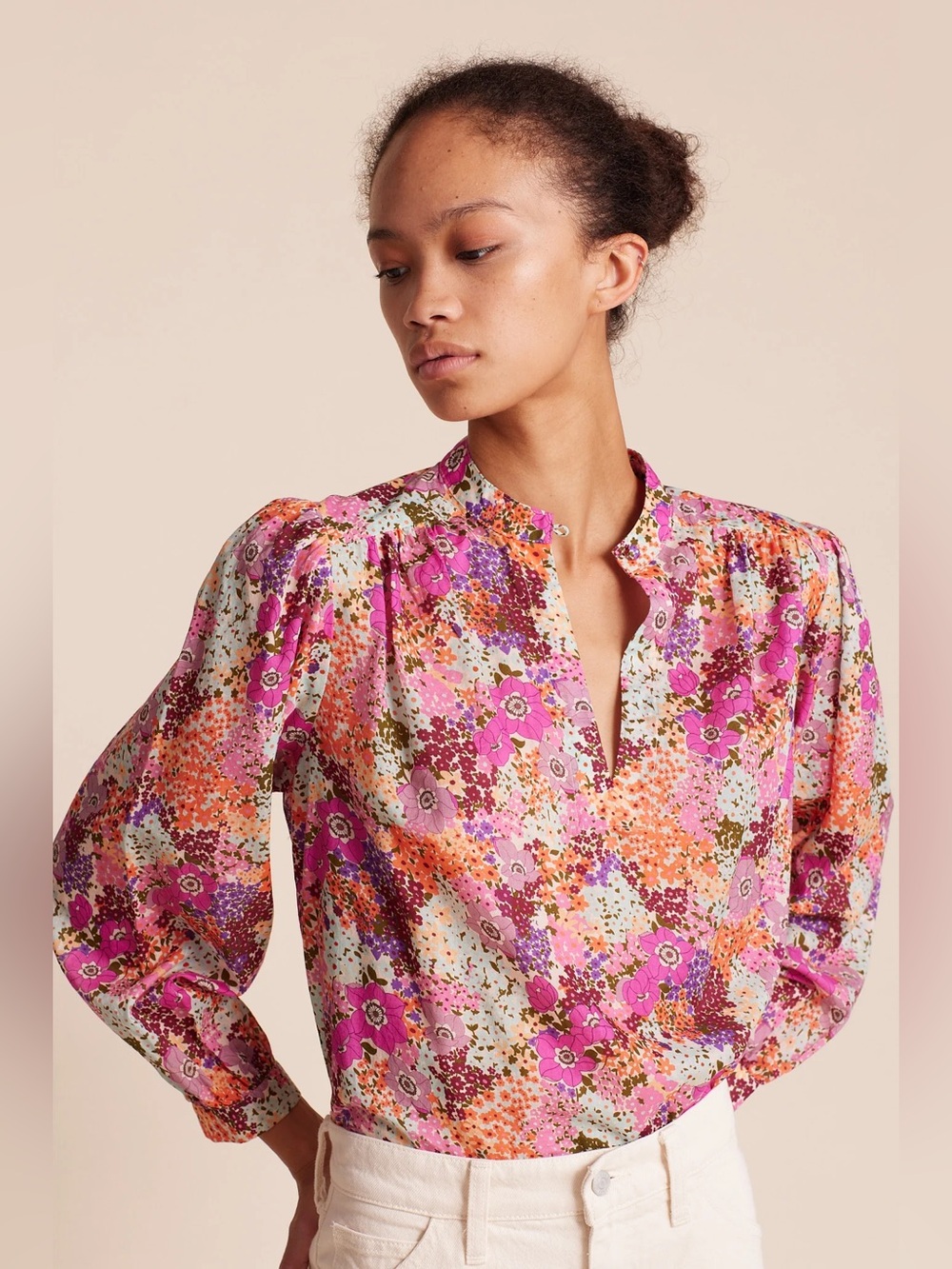 Trovata Bailey Blouse in Young Meadow size small